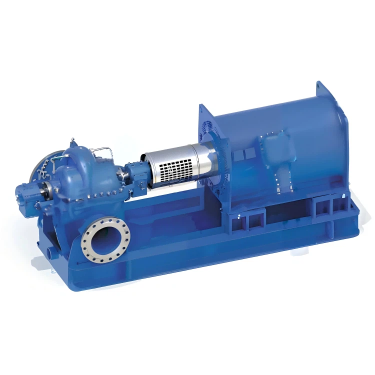 Horisontal\/lodret dobbelt suget aksial split pumpe